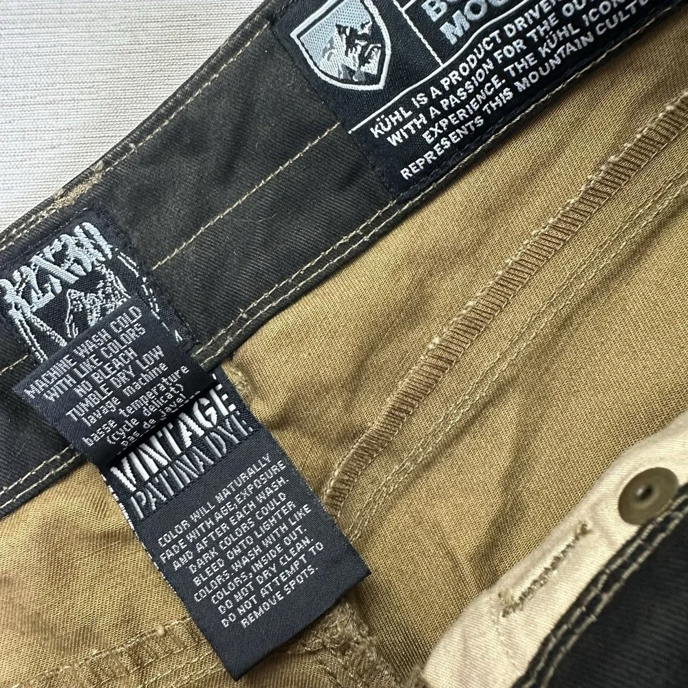 NWT Kuhl Rydr Vintage Patina Dye Pants Men 32x30 Dark Gray Hiking Outdoors